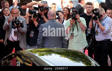 Lug 23, 2019 - Londra, Inghilterra, UK - Fast & Furious: Hobbs & Shaw Screening Photo Shows: Jason Statham Foto Stock