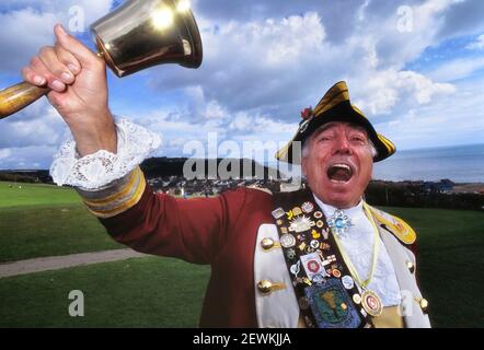 L'annuale National Town CRIERS Championship a Hastings, East Sussex, Inghilterra, Regno Unito. Circa anni '90 Foto Stock