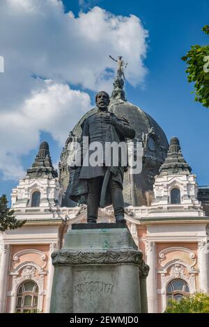 Statua di Lajos Kossuth, di Ede Kallos, fine del XIX secolo, a Kossuth ter a Hodmezovasarhely, regione della Grande pianura meridionale, Ungheria, Europa centrale Foto Stock