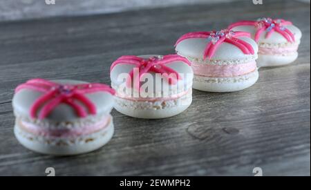 Macaron in diversi look Foto Stock