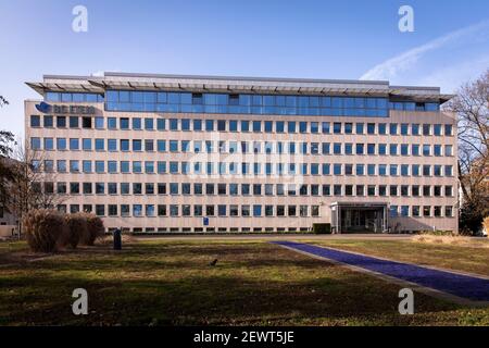 Sede centrale di BG ETEM, Associazione professionale per l'energia, i tessili, l'elettricità e i prodotti di media su Gustav-Heinemann-Ufer nella districa Bayenthal Foto Stock