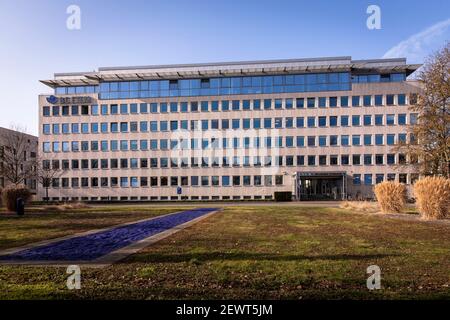 Sede centrale di BG ETEM, Associazione professionale per l'energia, i tessili, l'elettricità e i prodotti di media su Gustav-Heinemann-Ufer nella districa Bayenthal Foto Stock