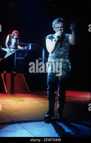 Wolf Hoffman e Udo Dirkschneider da accettare live al Hammerswithh Odeon. Londra, 29 gennaio 1984 | utilizzo in tutto il mondo Foto Stock