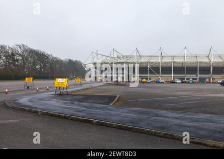 Darlington, Regno Unito. 3 marzo 2021. La Darlington Arena è stata ora dichiarata un nuovo Centro di vaccinazione di massa per l'area nord-est.David Dixon / Alamy Foto Stock