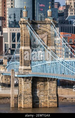 Roebling Bridge Foto Stock