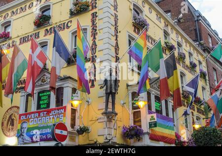 Oliver St. John Gogarty's pub Temple Bar Dublino Irlanda Foto Stock