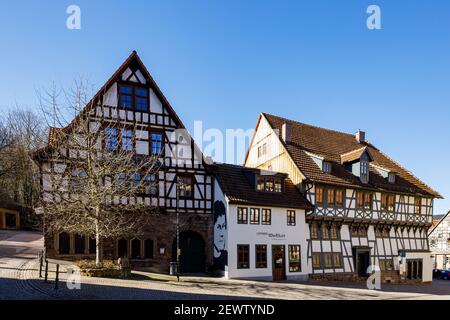 Casa di Martin Lutero a Eisenach Turingia Foto Stock