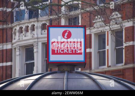 I biglietti per il teatro sono in West End, Londra Foto Stock