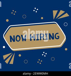 Illustrazione di stiamo assumendo Unisciti al nostro team Apply your cv Now buon per reclutare nuovi dipendenti, aziende che hanno bisogno di lavoratori, lavoro Illustrazione Vettoriale