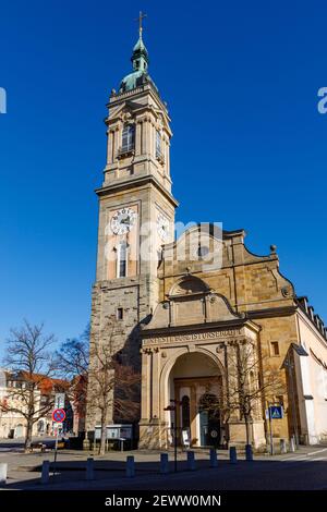 La Chiesa mercato di Eisenach in Turingia Foto Stock