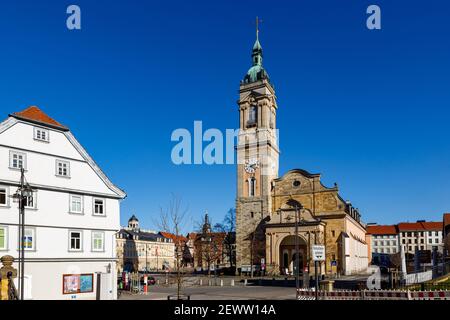 La Chiesa mercato di Eisenach in Turingia Foto Stock
