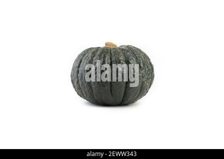 Kabocha isolato su sfondo bianco. Foto Stock
