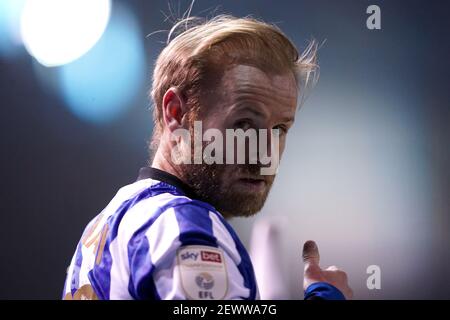 Barry Bannan del mercoledì di Sheffield durante la partita del campionato Sky Bet a Hillsborough, Sheffield. Data immagine: Mercoledì 3 marzo 2021. Foto Stock