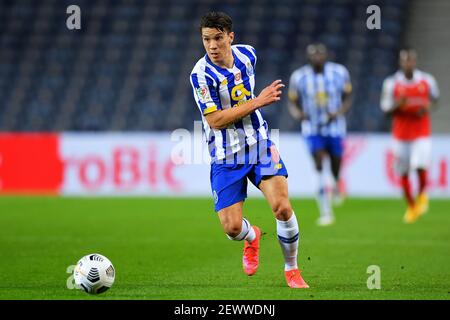 3 marzo 2021; Estadio do Dragao, Porto, Portogallo; TACA De Portugal Football, FC Porto contro Braga; Mateus Uribe del FC Porto Foto Stock