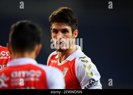 3 marzo 2021; Estadio do Dragao, Porto, Portogallo; TACA De Portugal Football, FC Porto contro Braga; Lucas Piazón di Braga Foto Stock