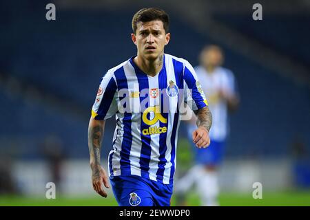 3 marzo 2021; Estadio do Dragao, Porto, Portogallo; TACA De Portugal Football, FC Porto contro Braga; Otávio di FC Porto Foto Stock