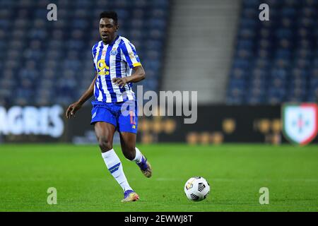 3 marzo 2021; Estadio do Dragao, Porto, Portogallo; TACA De Portugal Football, FC Porto contro Braga; Zaidu Sanusi del FC Porto Foto Stock