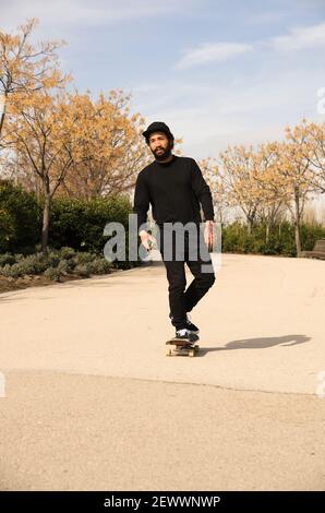 Uomo Skateboarder Lifestyle Hipster concetto Foto Stock