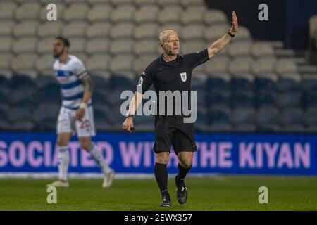 Londra, Regno Unito. 03 marzo 2021. Andy Woolmer (Referee) a Londra, Regno Unito il 3/3/2021. (Foto di Jane Stokes/News Images/Sipa USA) Credit: Sipa USA/Alamy Live News Foto Stock