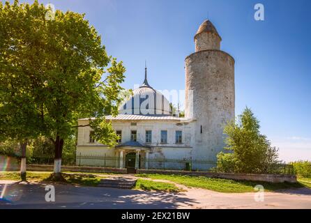 La moschea di Khan con un minareto nella città di Kasimov, regione di Ryazan, Russia Foto Stock