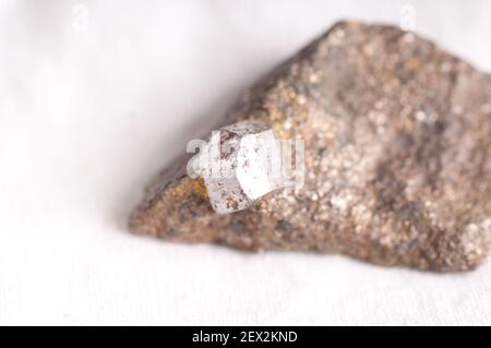 Cobaltite o minerale cobalto campione usato nella produzione Foto Stock