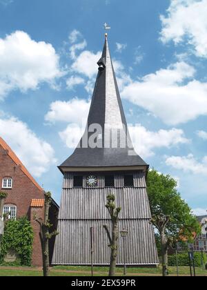 Chiesa di San Mattia in Jork, bassa Sassonia, Germania Foto Stock