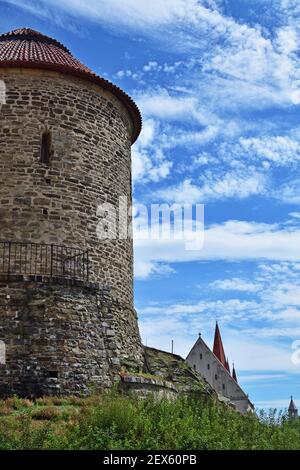 Rotunda e la chiesa di San Nicola a Znojmo Foto Stock