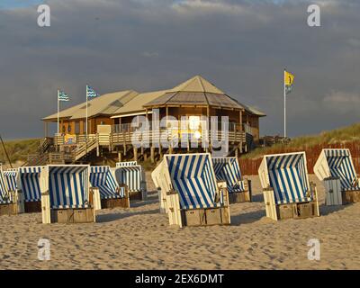 Bistro la Grande Plage a Kampen, Germania Foto Stock