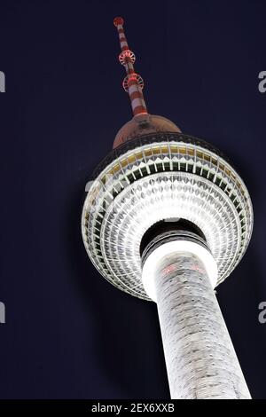 Fernsehturm di Berlino Foto Stock