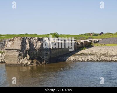 U-Boat Bunker Fink II a Finkenwerder, Germania Foto Stock