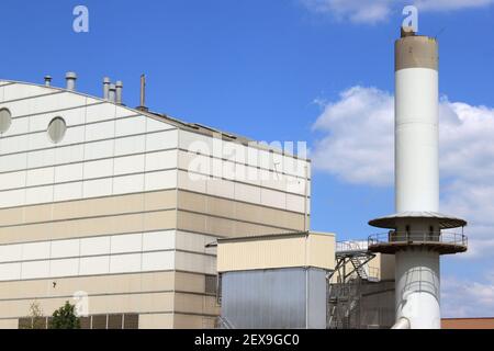 Impianto per il trattamento dei rifiuti Foto Stock