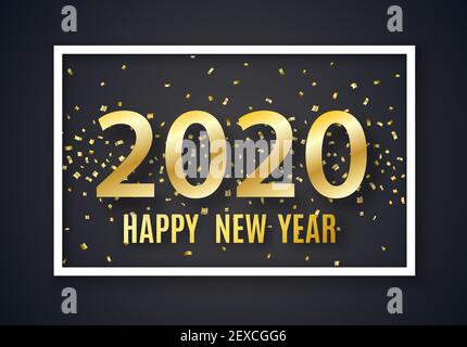2020 Capodanno di fondo Illustrazione Vettoriale