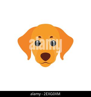 Cane. Icona. Stile semplice. Illustrazione vettoriale isolata su sfondo bianco. Illustrazione Vettoriale