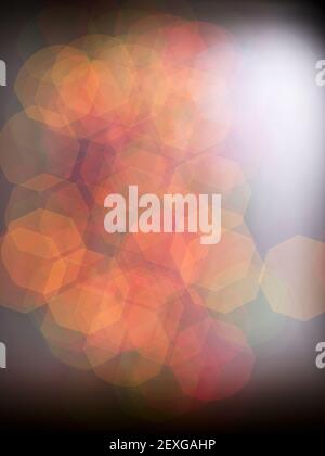 Colore arancione luce sfocata Foto Stock