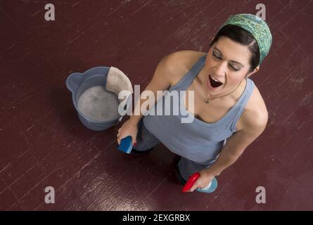 Stanco di lavoro Foto Stock