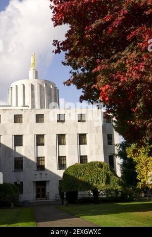 Edificio di capitale in Salem Oregon negli Stati Uniti Foto Stock