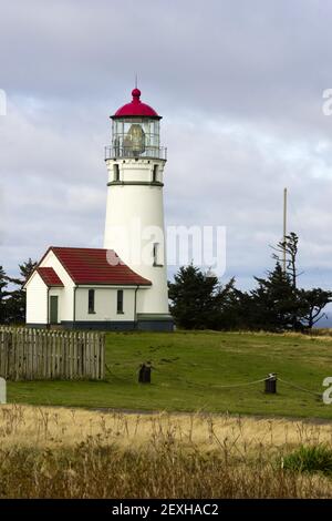 Cape Blanco Faro Pacific Coast Headland Oregon Stati Uniti Foto Stock