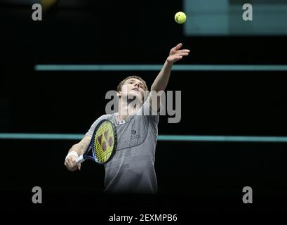 Rotterdam, Paesi Bassi. 03 marzo 2021. Alexander Bublik del Kazakhstan durante il giorno 3 del 48° torneo mondiale di tennis ABN AMRO, un torneo ATP Tour 500 il 3 marzo 2021 al Rotterdam Ahoy di Rotterdam, Paesi Bassi - Foto Jean Catuffe/DPPI/LiveMedia Credit: Paola Benini/Alamy Live News Foto Stock