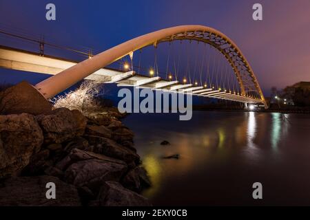 Ponte pedonale a Toronto Foto Stock