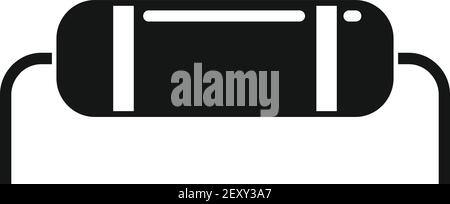 Icona del transistor radio elettrico, stile semplice Illustrazione Vettoriale