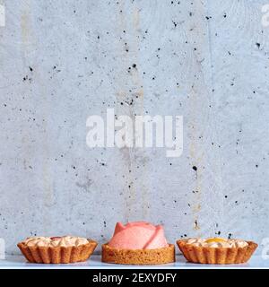 Tartine dolci ripieni di crema Foto Stock