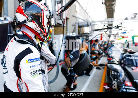 Dumas Romain (fra), Rebellion Racing, Rebellion R13-Gibson, ritratto durante l'esame della 2020 24 ore di le Mans, 7° round del Campionato Mondiale FIA Endurance 2019-20 sul circuito des 24 Heures du Mans, dal 16 al 20 settembre 2020 a le Mans, Francia - Foto Frédéric le Floc'h / DPPI Foto Stock