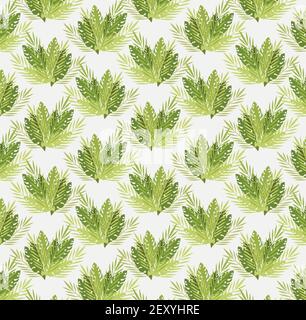 Modello vettoriale Fern senza giunture Illustrazione Vettoriale