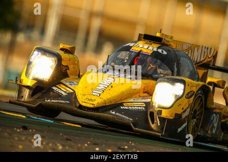 29 Van Eerd Frits (ndl), Van der Garde Giedo (nld), De Vries Nyck (nld), Racing Team Nederland, Oreca 07-Gibson, azione durante la 2020 24 ore di le Mans, 7° appuntamento del Campionato Mondiale FIA Endurance 2019-20 sul circuito des 24 Heures du Mans, dal 16 al 20 settembre, 2020 a le Mans, Francia - Foto Francois Flamand / DPPI Foto Stock