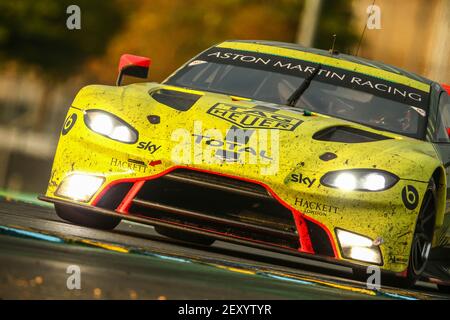 97 Lynn Alex (gbr), Martin Maxime (bel), Tincknell Harry (gbr), Total, Aston Martin Racing, Aston Martin Vantage AMR, azione durante la 2020 24 ore di le Mans, 7° round del Campionato Mondiale FIA Endurance 2019-20 sul circuito des 24 Heures du Mans, dal 16 al 20 settembre 2020 a le Mans, Francia - Foto Francois Flamand/DPPI Foto Stock