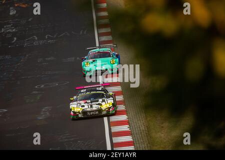 11 Erhart Elia (ger), Kaffer Pierre (swi), Reicher Simon (aut), Slotten Jan-Erik (ger), IronForce Racing, Audi R8 LMS GT3, azione durante la 2020 24 ore di Nurburgring, sulla Nürburgring Nordschleife, dal 24 al 27 settembre 2020 a Nurburg, Germania - Foto Joao Filipe / DPPI Foto Stock