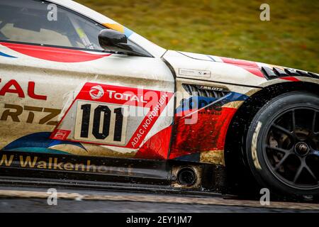 101 Krognes Christian (NOR), Pittard David (gbr), Jensen Mikkel (dnk), Pepper Jordan (zaf), Walkenhorst Motorsport, BMW M6 GT3, azione durante la 2020 24 ore di Nurburgring, sulla Nürburgring Nordschleife, dal 24 al 27 settembre 2020 a Nurburg, Germania - Foto Florent Gooden / DPPI Foto Stock