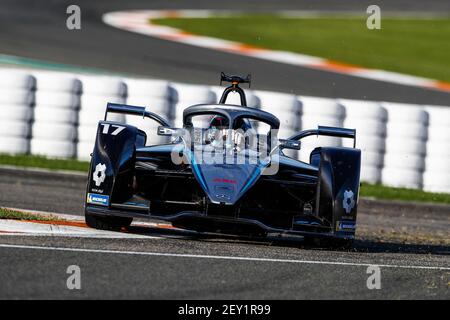 Durante il test pre-stagionale di Valencia per il Campionato del mondo ABB FIA Formula e 2020-21, sul circuito Ricardo Tormo, dal 28 novembre al 1 dicembre 2020 a Valencia, Spagna - Foto Xavi Bonilla/DPPI Foto Stock