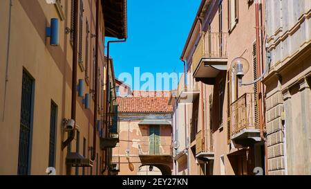 Vie pittoresche di antichi villaggi italiani Foto Stock