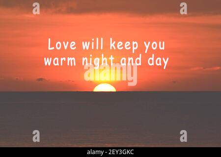 Immagine con citazioni motivazionali e ispiratrici. Concetto di buona notte Foto Stock
